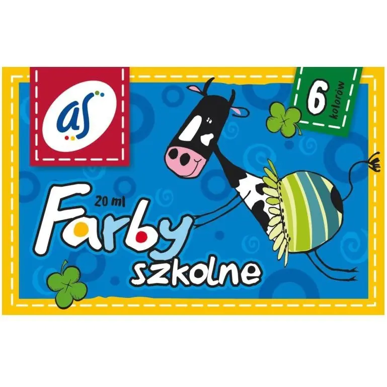 ⁨Farby plakatowe 6 kolorów 20ml `AS` 301219001 ASTRA⁩ w sklepie Wasserman.eu