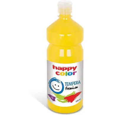 ⁨Farba TEMPERA Premium 1000ml cytrynowa HAPPY COLOR 3310 1000-10⁩ w sklepie Wasserman.eu