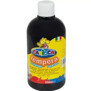 ⁨Farba TEMPERA czarna CARIOCA 500ml 170-2358⁩ w sklepie Wasserman.eu