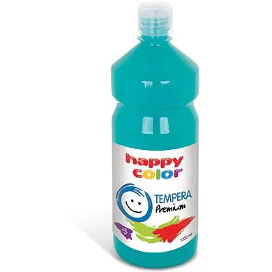 ⁨Paint TEMPERA Premium 1000ml turquoise HAPPY COLOR 3310 1000-39⁩ at Wasserman.eu