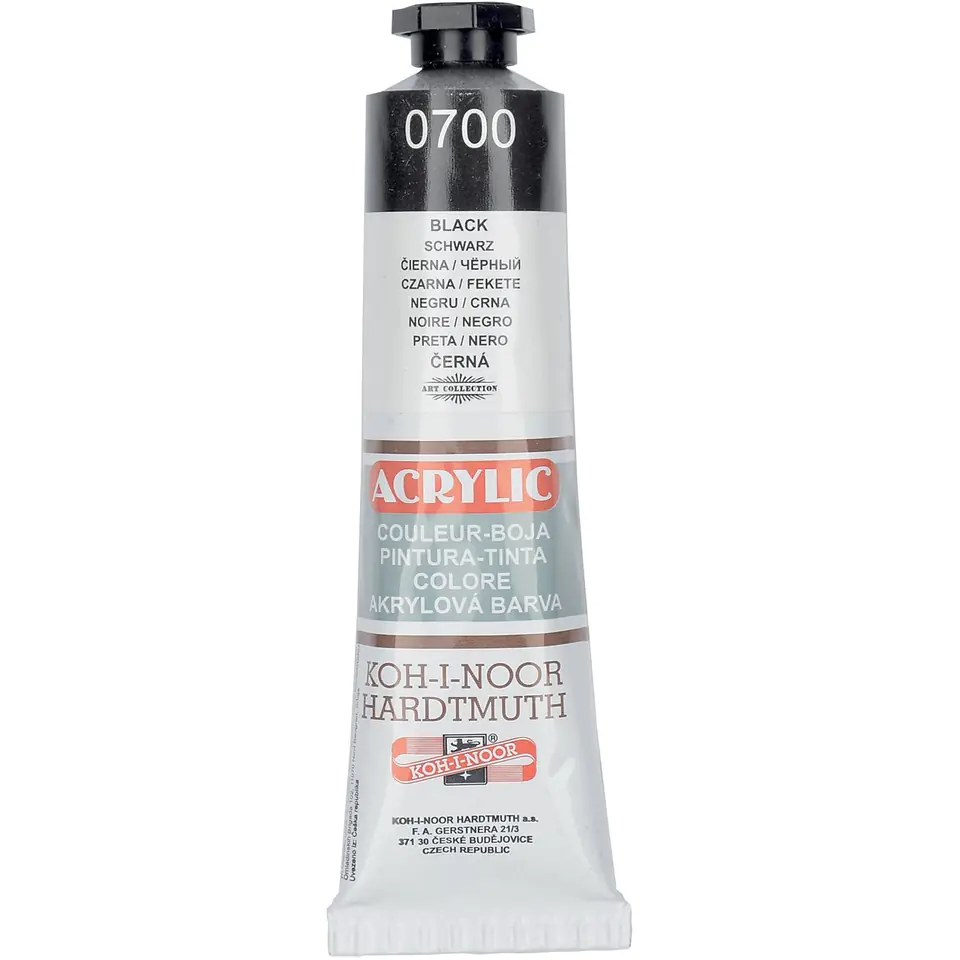 ⁨Acrylic paint 162723 black 40ml. KOH-I-NOOR⁩ at Wasserman.eu