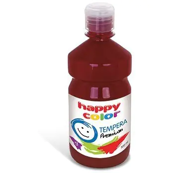 ⁨Farba TEMPERA Premium 500ml ciemnobrązowa HAPPY COLOR HA 3310 500-75⁩ w sklepie Wasserman.eu