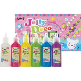 ⁨Farby JELLY DECO 6kol 22ml AMOS JD22P6 170-2108⁩ w sklepie Wasserman.eu