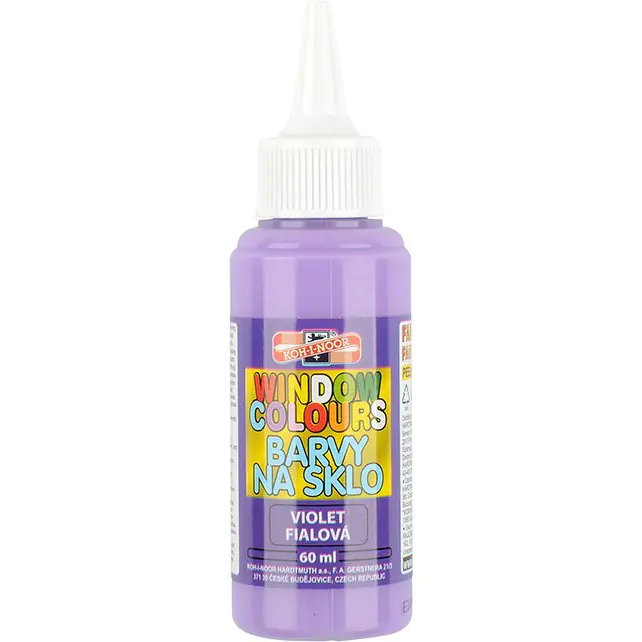 ⁨Farba witrażowa 9742006 60ml fioletowa KOH-I-NOOR⁩ w sklepie Wasserman.eu