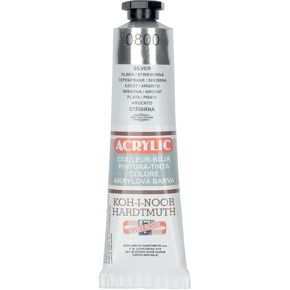 ⁨Silver acrylic paint 40ml. 162724 KOH-I-NOOR⁩ at Wasserman.eu