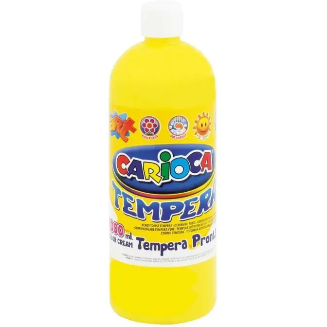 ⁨Farba CARIOCA TEMPERA 1000ml żółta (ko03/03) 170-1453⁩ w sklepie Wasserman.eu