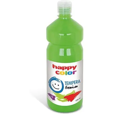 ⁨Paint TEMPERA Premium 1000ml light green HAPPY COLOR 3310 1000-51⁩ at Wasserman.eu