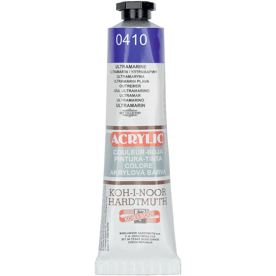 ⁨Acrylic paint 162717 ultramarine 0410 40ml. KOH-I-NOOR⁩ at Wasserman.eu