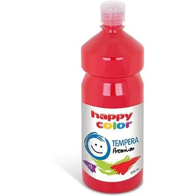 ⁨Paint TEMPERA Premium 1000ml red HAPPY COLOR 3310 1000-2⁩ at Wasserman.eu