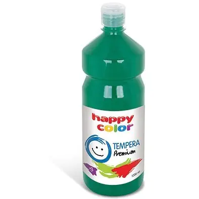 ⁨Farba TEMPERA Premium 1000ml ciemnozielona HAPPY COLOR 3310 1000-52⁩ w sklepie Wasserman.eu