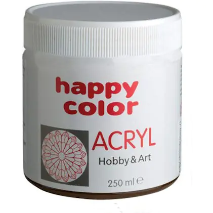 ⁨Acrylic paint 250ml brown HA 7370 0250-7 Happy Color⁩ at Wasserman.eu
