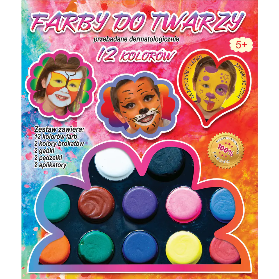 ⁨Face paints 12kol. FA012 ALIGA⁩ at Wasserman.eu