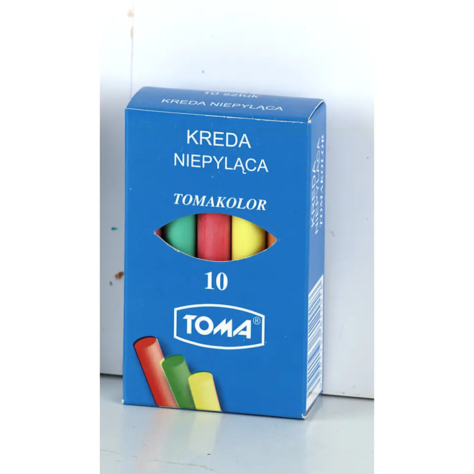 ⁨Colored school chalk 10pcs 81201 TOMA⁩ at Wasserman.eu