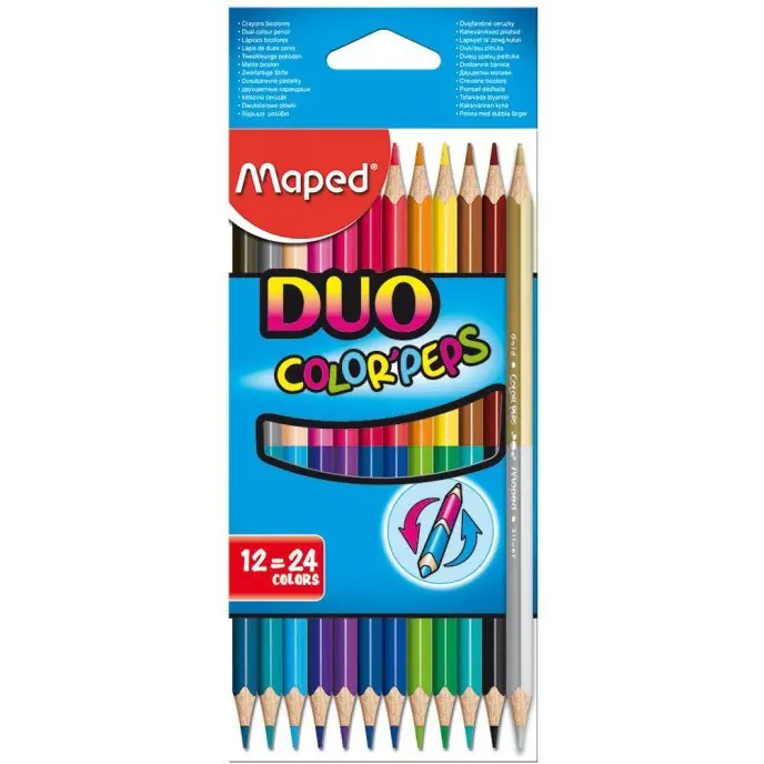 ⁨Double-sided pencils COLORPEPS DUO 12=24kol 829600⁩ at Wasserman.eu