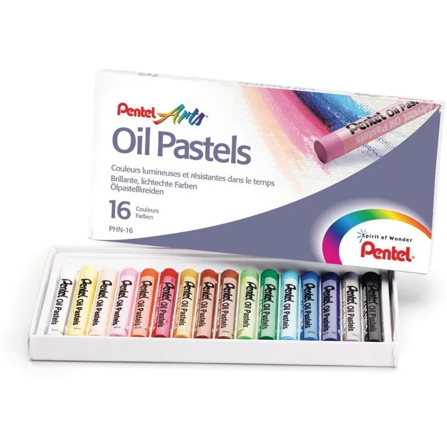 ⁨Crayons oil pastels PENTEL 16colors PHN16⁩ at Wasserman.eu