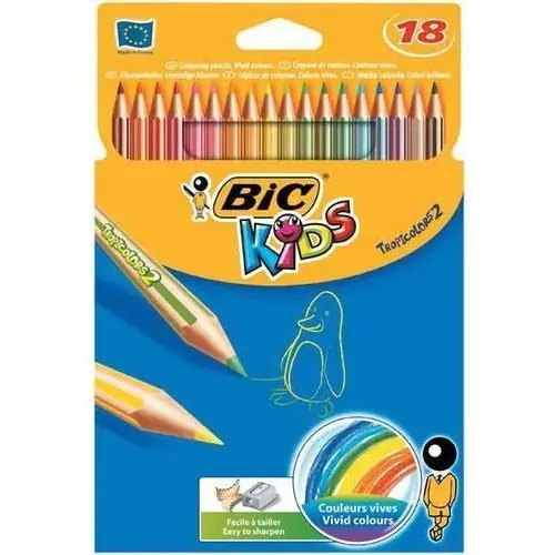 ⁨BIC Tropicolor Crayons 18colors 832567⁩ at Wasserman.eu