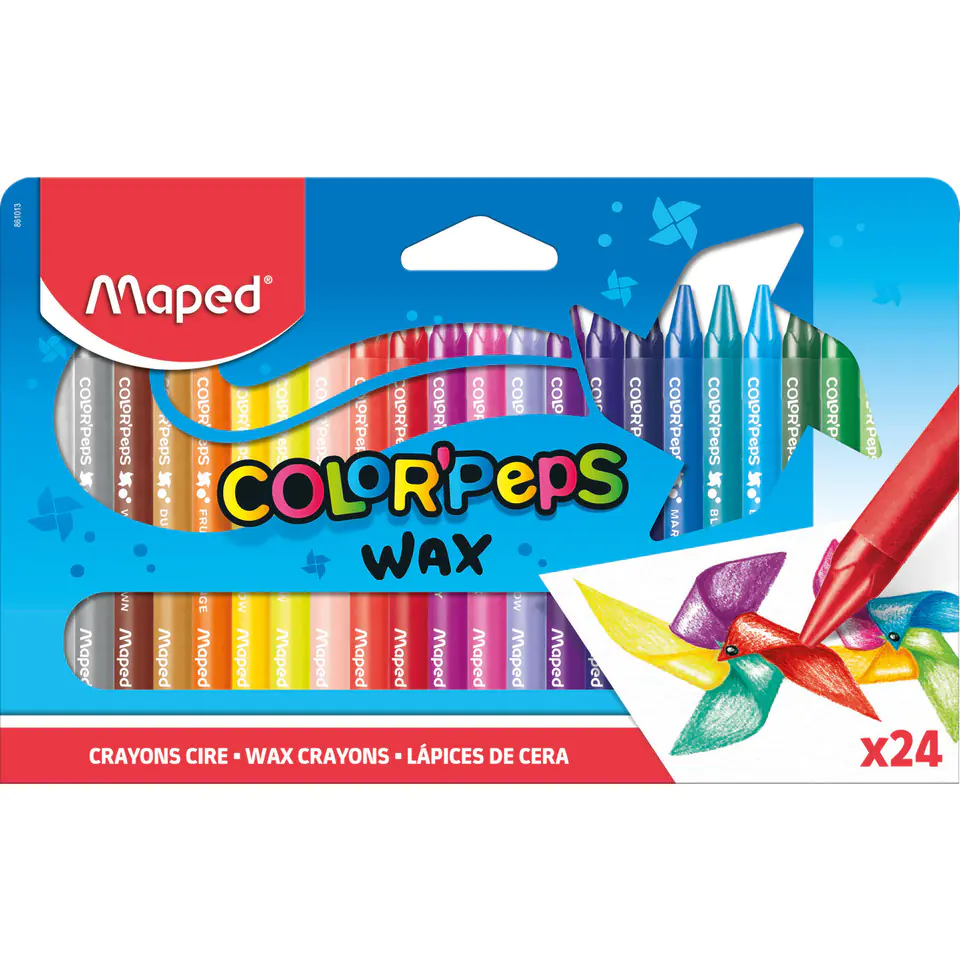 ⁨COLORPEPS candlestick crayons 24 colors 861013 MAPED⁩ at Wasserman.eu