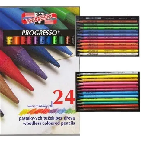 ⁨Crayons PROGRESSO 24 colors 8758 KOH and NOOR⁩ at Wasserman.eu