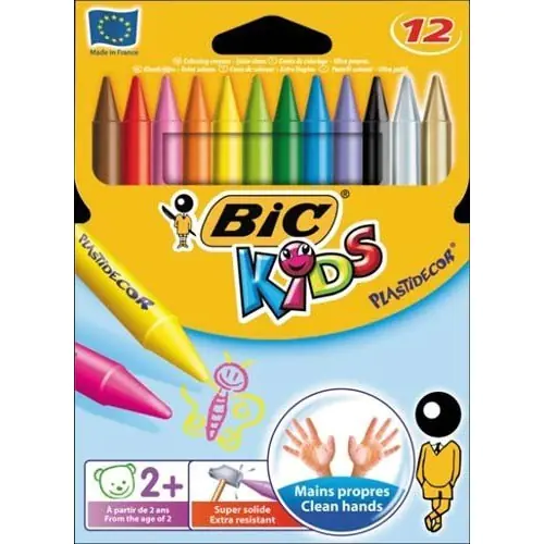 ⁨Candle crayons 12kol. Plastidecor 945764 BIC⁩ at Wasserman.eu