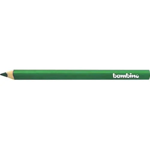 ⁨Crayons BAMBINO triangular wooden dark green (12) 3677 St.Majewski⁩ at Wasserman.eu