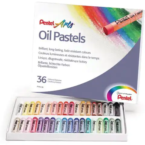 ⁨Kredki pastele olejne PENTEL 36kolorów PHN36⁩ w sklepie Wasserman.eu