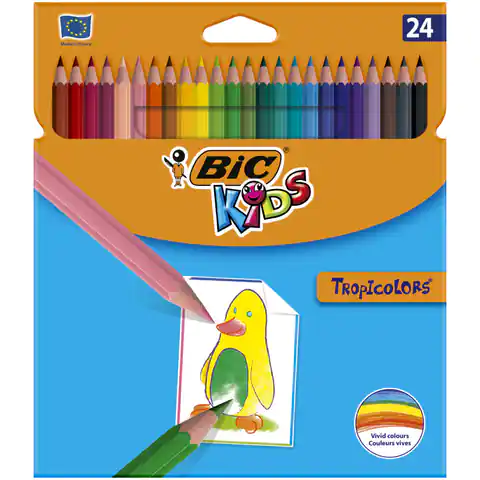 ⁨BIC Tropicolor Crayons 24colors 832568⁩ at Wasserman.eu
