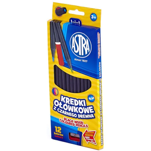 ⁨Hexagonal pencils 12kol black wood 312114001⁩ at Wasserman.eu