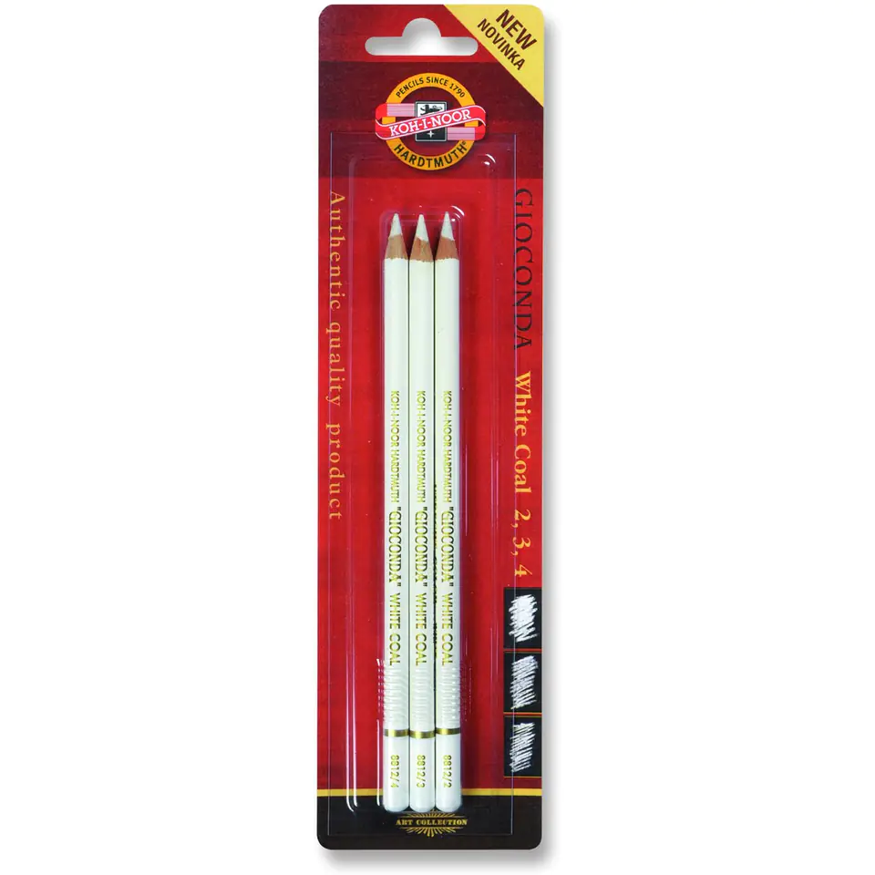 ⁨Coal in wood 3pcs. 2,3,4 white 88121 KOH-I-NOOR⁩ at Wasserman.eu