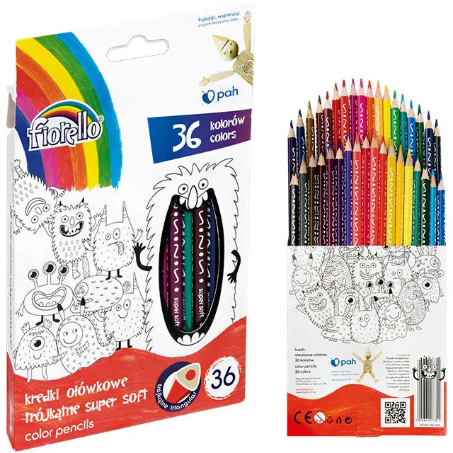 ⁨Crayons SUPER SOFT 36kol FIORELLO triangular 170-2474⁩ at Wasserman.eu