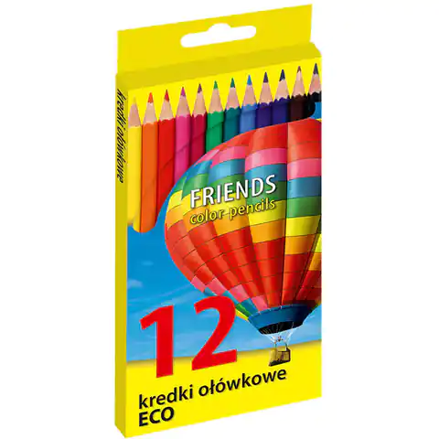 ⁨Pencil pencils FRIENDS ECO 12 colors 170-2302⁩ at Wasserman.eu