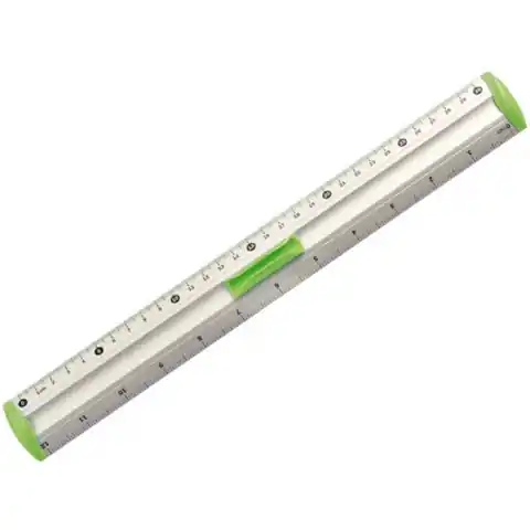 ⁨Aluminium ruler 30cm handle green BL040-ZC TETIS⁩ at Wasserman.eu