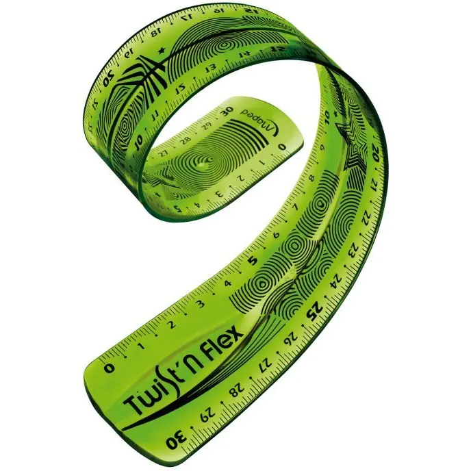 ⁨Unbreakable ruler 30cm TWIST"N FLEX MAPED 27900⁩ at Wasserman.eu