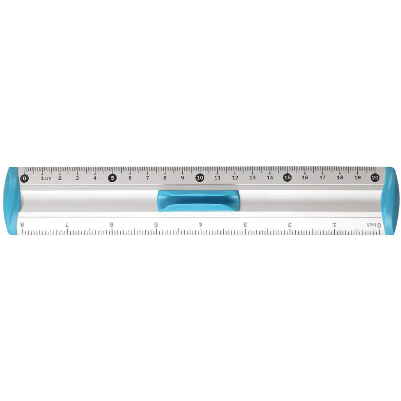 ⁨Aluminium ruler 20cm handle blue BL040-NB TETIS⁩ at Wasserman.eu