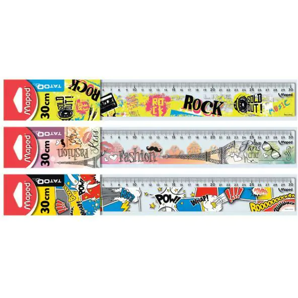 ⁨TATOO ruler 30cm handbag 251710 MAPED⁩ at Wasserman.eu