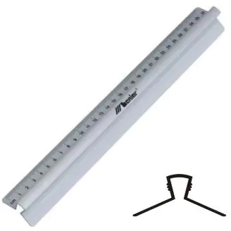 ⁨Aluminium ruler 50cm with handle 30319 LENIAR⁩ at Wasserman.eu