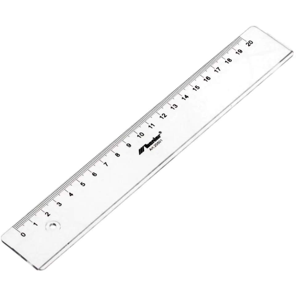 ⁨Transparent ruler 20cm 20501 LENIAR⁩ at Wasserman.eu