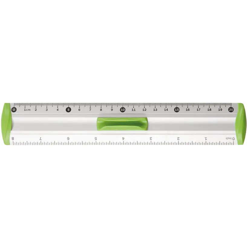 ⁨Aluminium ruler 20cm handle green BL040-ZB TETIS⁩ at Wasserman.eu