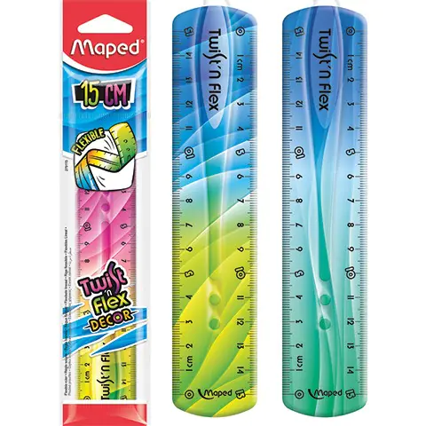 ⁨Ruler TWISTN FLEX DÉCOR unbreakable 15 cm bag 279115 MAPED⁩ at Wasserman.eu