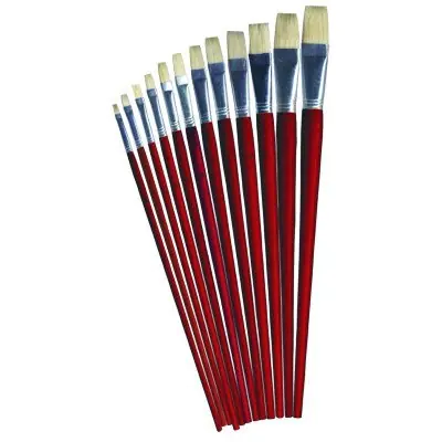 ⁨Brushes 579 flat bristles 12pcs 170-1423 for oil paints.⁩ at Wasserman.eu