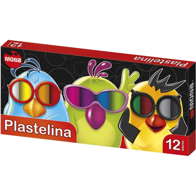 ⁨Plasticine MONA 12 colors 0043 ST. MAJEWSKI⁩ at Wasserman.eu