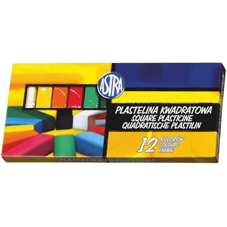 ⁨Square plasticine 12colors 83813908 ASTRA⁩ at Wasserman.eu