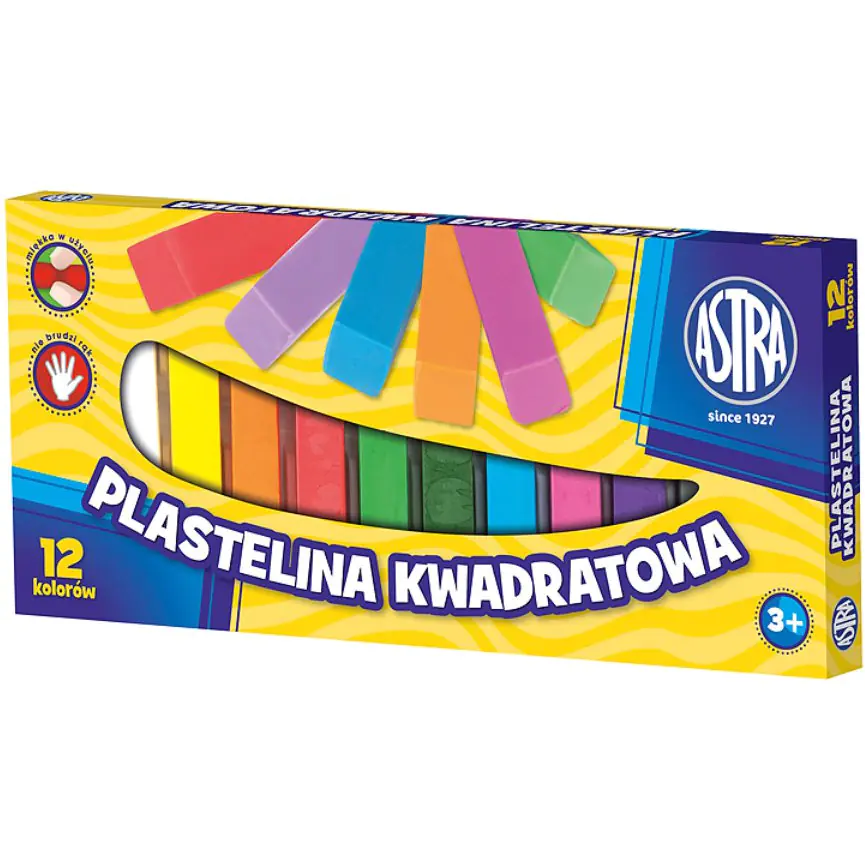 ⁨Plastelina Astra z brokatem 12 kolorów 303107001 ASTRA⁩ w sklepie Wasserman.eu