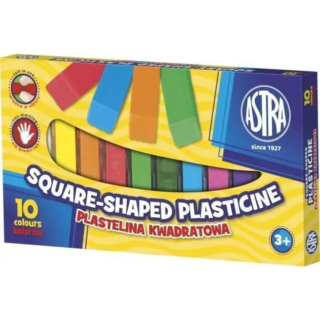 ⁨Plasticine square 10 colors 303115006⁩ at Wasserman.eu