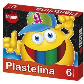 ⁨Plasticine MONA 6 colors 0012 ST. MAJEWSKI⁩ at Wasserman.eu