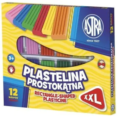 ⁨Plasticine 12kol rectangular 303117001 ASTRA⁩ at Wasserman.eu