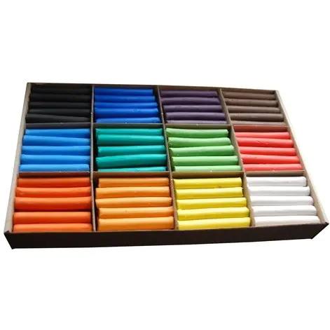 ⁨Plasticine for kindergartens MONA 180pcs. set (12colors of 15pcs) St.Majewski⁩ at Wasserman.eu