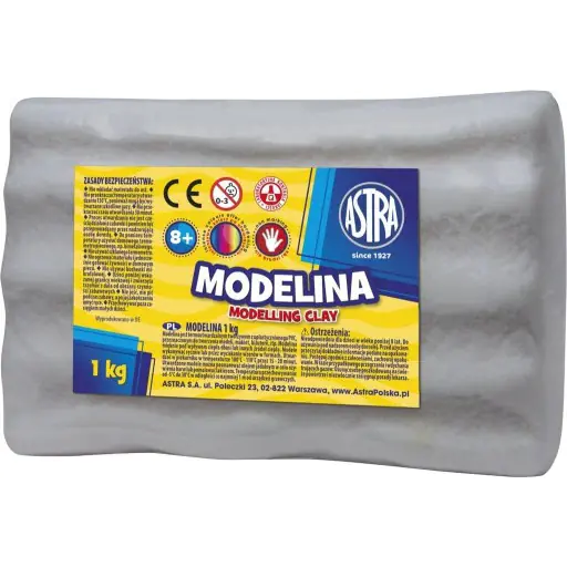 ⁨Modelina 1 kg popielata 304118008 ASTRA⁩ w sklepie Wasserman.eu