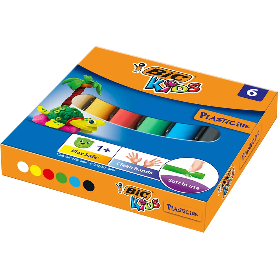 ⁨School plasticine 6 colors 947712 BIC⁩ at Wasserman.eu