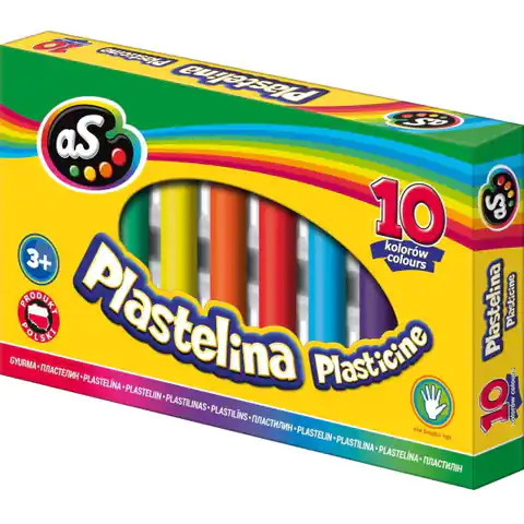 ⁨Plastelina 10 kolorów AS 303219002 ASTRA⁩ w sklepie Wasserman.eu