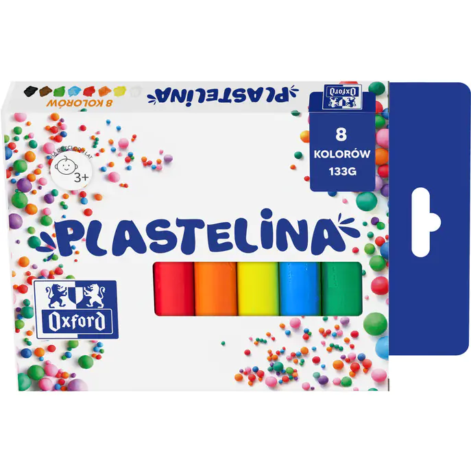 ⁨Plastelina 8 kolorów 400167088 OXFORD⁩ w sklepie Wasserman.eu